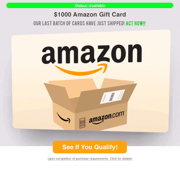 Amazon gift card $1000